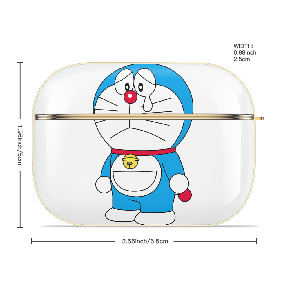 ドラえもん Doraemon 【AirPods Pro用】ハードシェル保護ケース｜耐衝撃・防指紋・カラビナ付き商品仕様