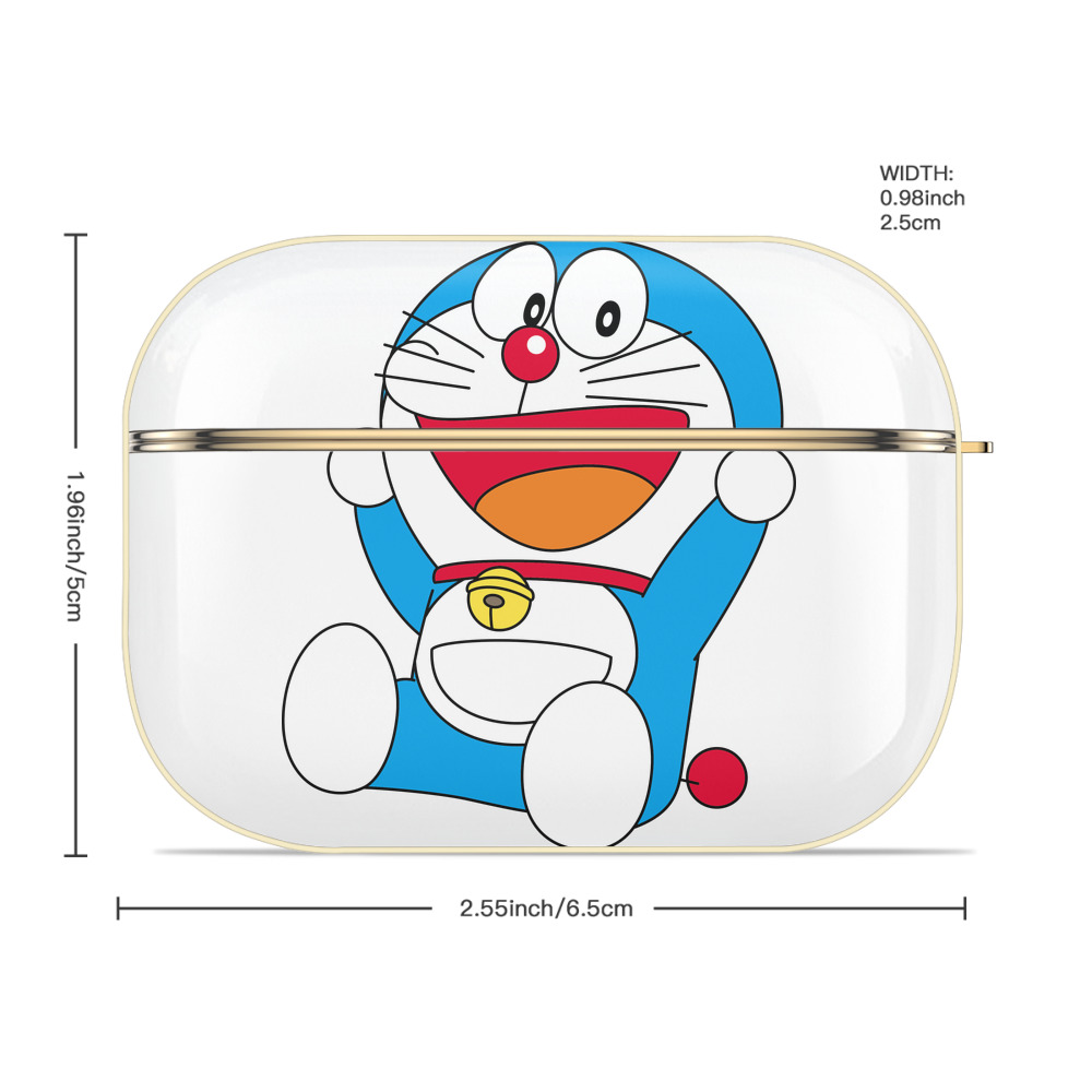 ドラえもん Doraemon 【AirPods Pro用】ハードシェル保護ケース｜耐衝撃・防指紋・カラビナ付き商品仕様