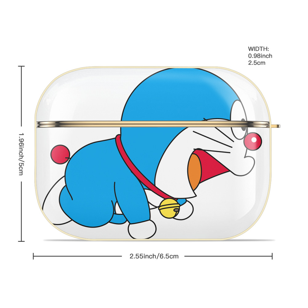 ドラえもん Doraemon 【AirPods Pro用】ハードシェル保護ケース｜耐衝撃・防指紋・カラビナ付き商品仕様