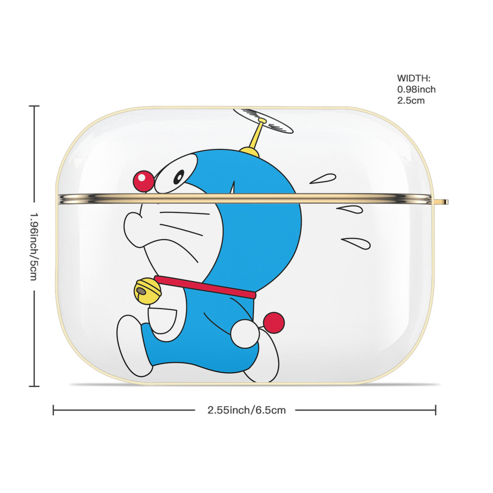 ドラえもん Doraemon 【AirPods Pro用】ハードシェル保護ケース｜耐衝撃・防指紋・カラビナ付き商品仕様