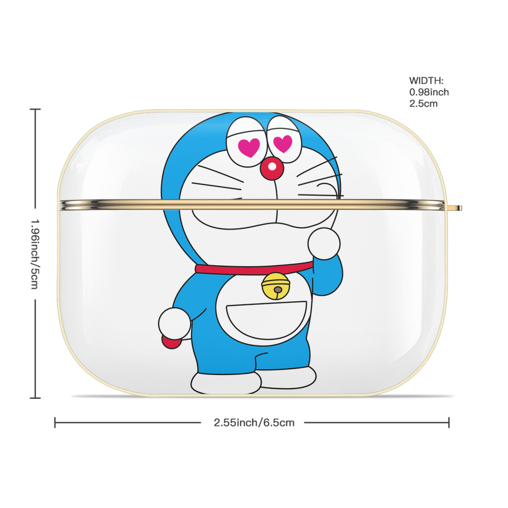 ドラえもん Doraemon 【AirPods Pro用】ハードシェル保護ケース｜耐衝撃・防指紋・カラビナ付き商品仕様