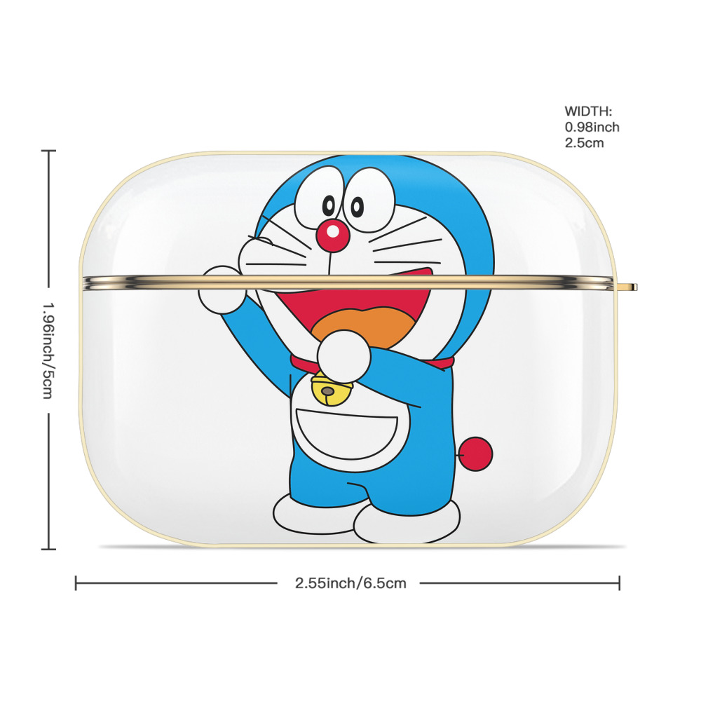 ドラえもん Doraemon 【AirPods Pro用】ハードシェル保護ケース｜耐衝撃・防指紋・カラビナ付き商品仕様