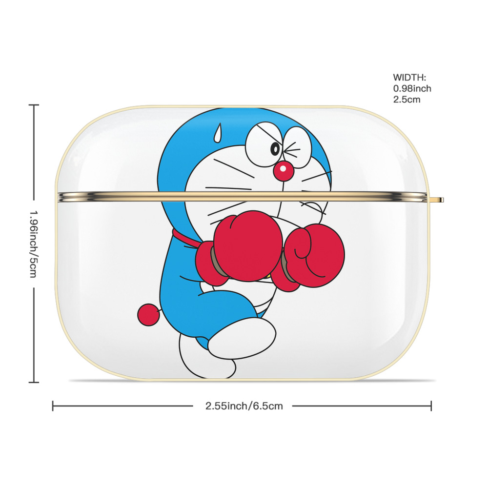 ドラえもん Doraemon 【AirPods Pro用】ハードシェル保護ケース｜耐衝撃・防指紋・カラビナ付き商品仕様