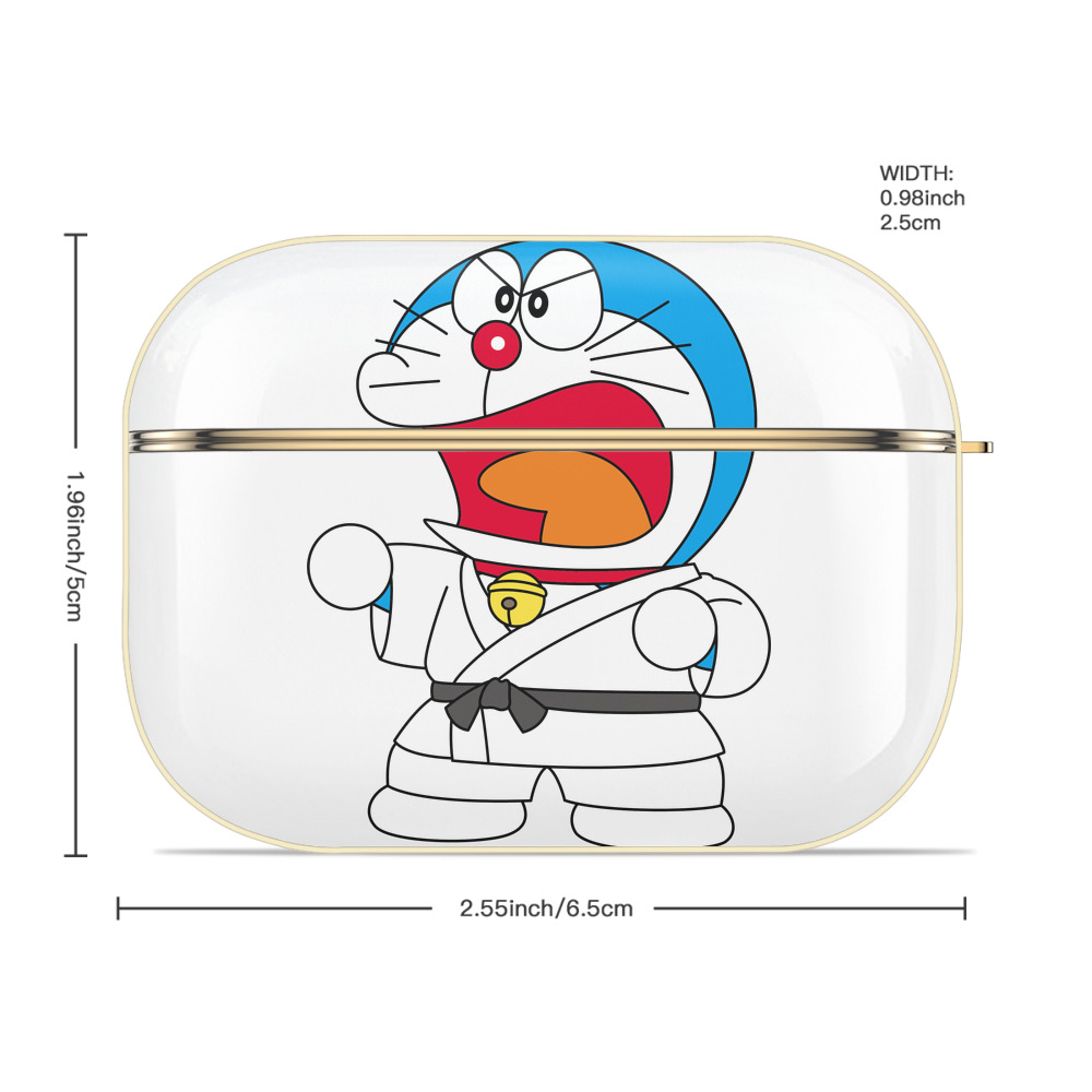 ドラえもん Doraemon 【AirPods Pro用】ハードシェル保護ケース｜耐衝撃・防指紋・カラビナ付き商品仕様