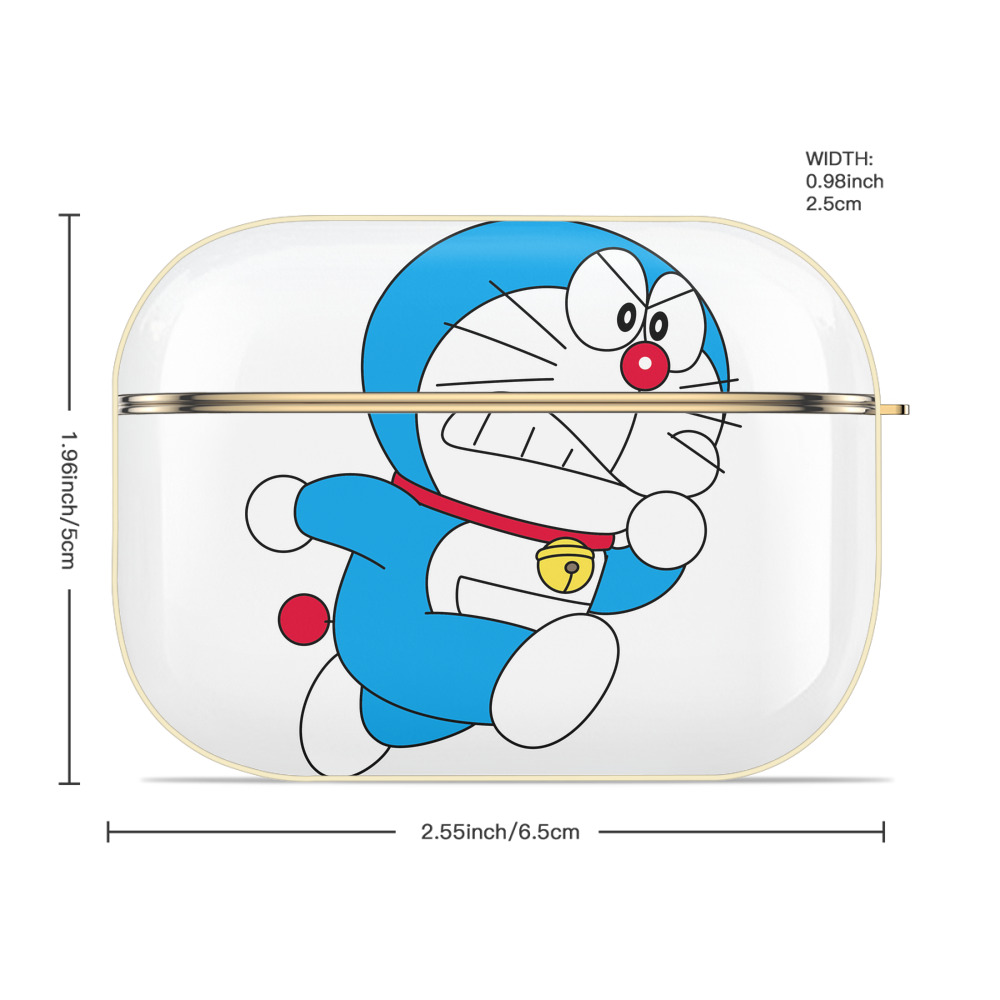 ドラえもん Doraemon 【AirPods Pro用】ハードシェル保護ケース｜耐衝撃・防指紋・カラビナ付き商品仕様