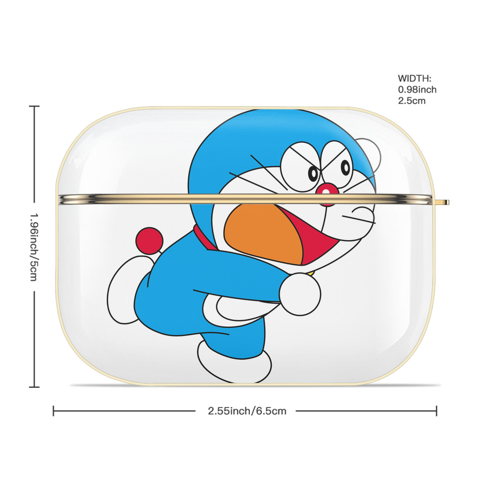 ドラえもん Doraemon 【AirPods Pro用】ハードシェル保護ケース｜耐衝撃・防指紋・カラビナ付き商品仕様
