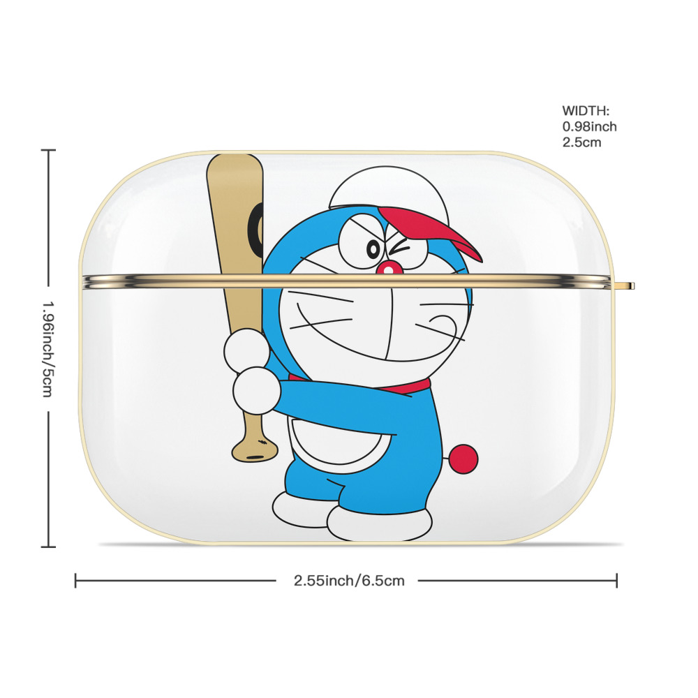 ドラえもん Doraemon 【AirPods Pro用】ハードシェル保護ケース｜耐衝撃・防指紋・カラビナ付き商品仕様
