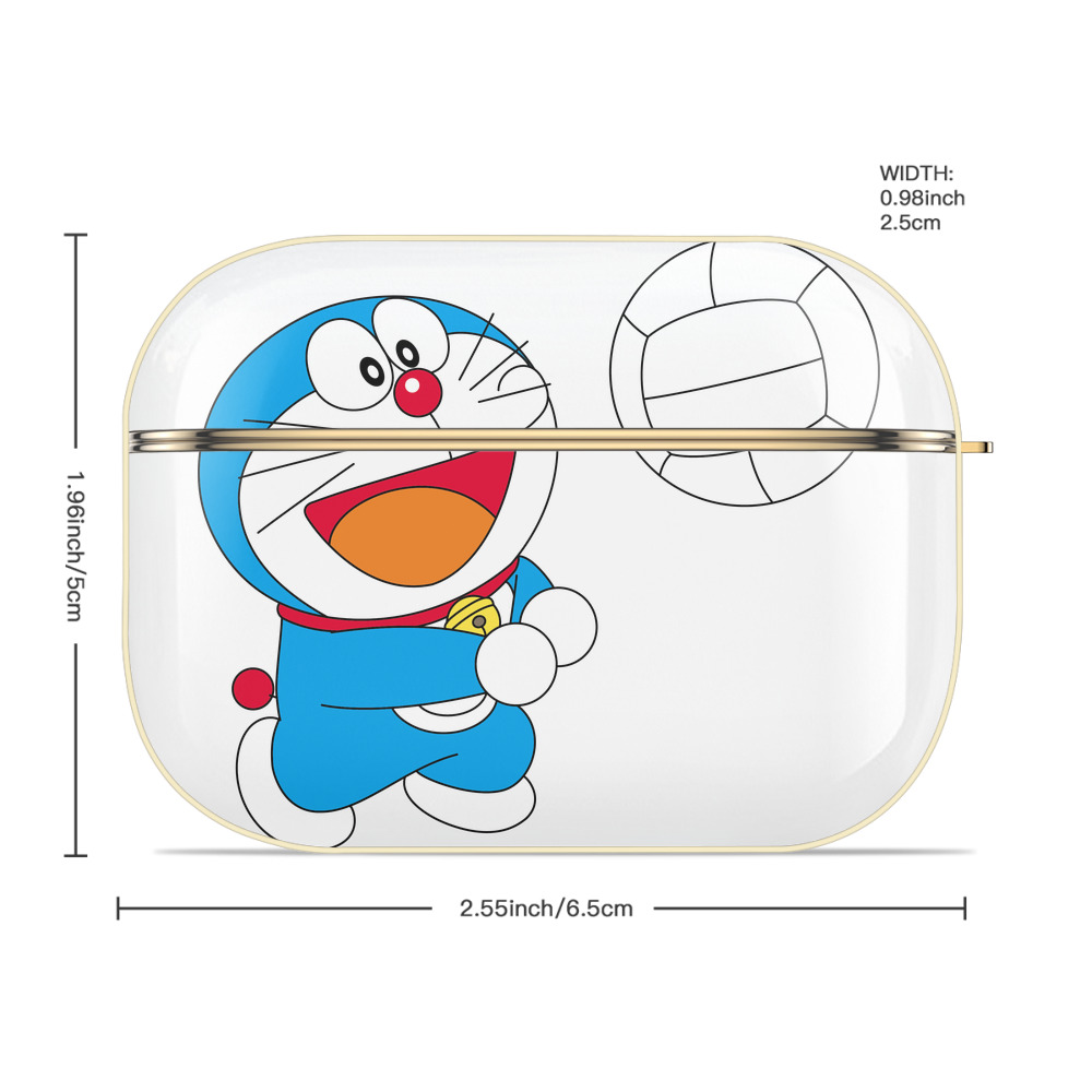 ドラえもん Doraemon 【AirPods Pro用】ハードシェル保護ケース｜耐衝撃・防指紋・カラビナ付き商品仕様