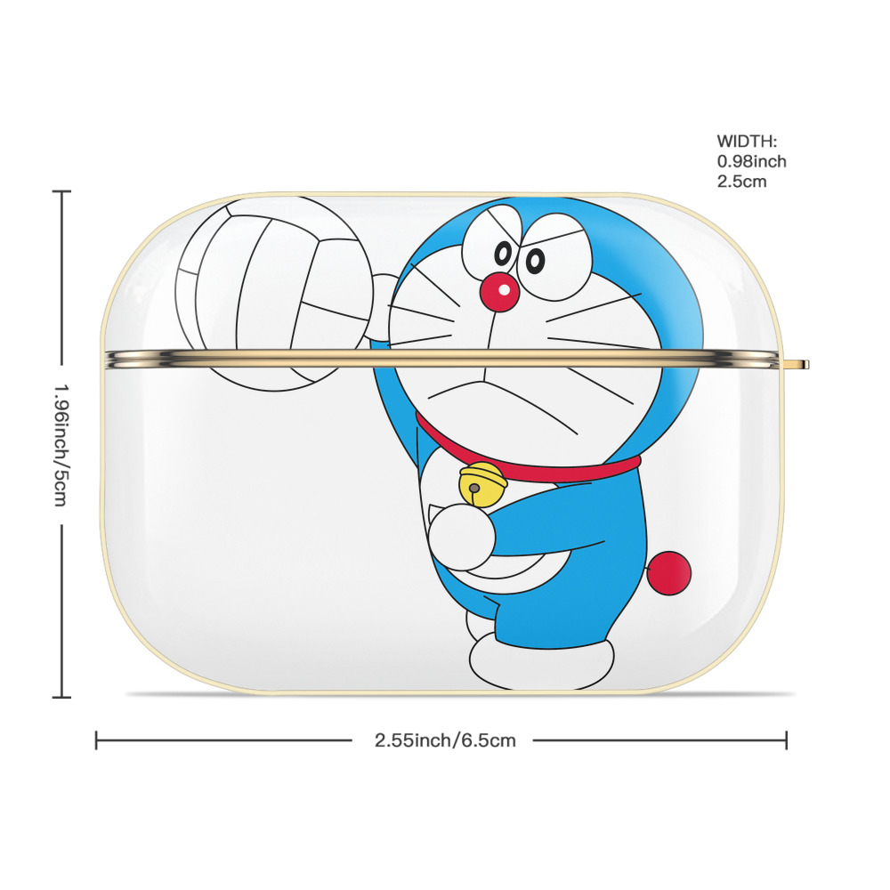ドラえもん Doraemon 【AirPods Pro用】ハードシェル保護ケース｜耐衝撃・防指紋・カラビナ付き商品仕様