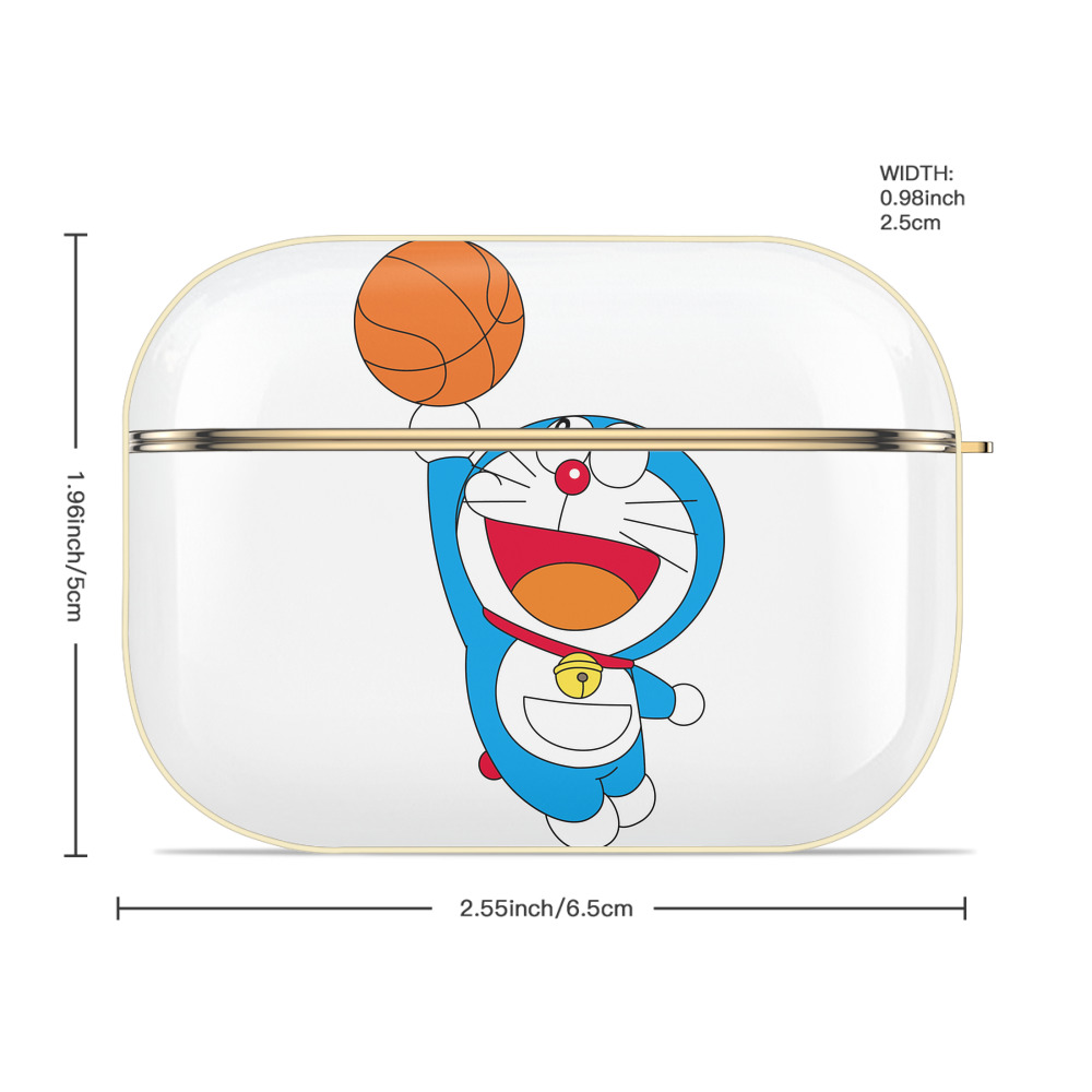 ドラえもん Doraemon 【AirPods Pro用】ハードシェル保護ケース｜耐衝撃・防指紋・カラビナ付き商品仕様