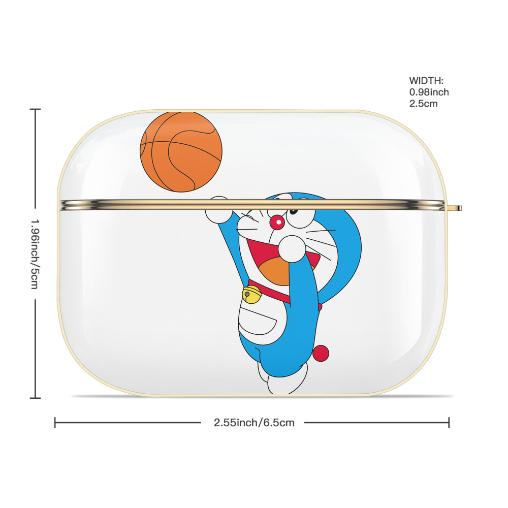 ドラえもん Doraemon 【AirPods Pro用】ハードシェル保護ケース｜耐衝撃・防指紋・カラビナ付き商品仕様