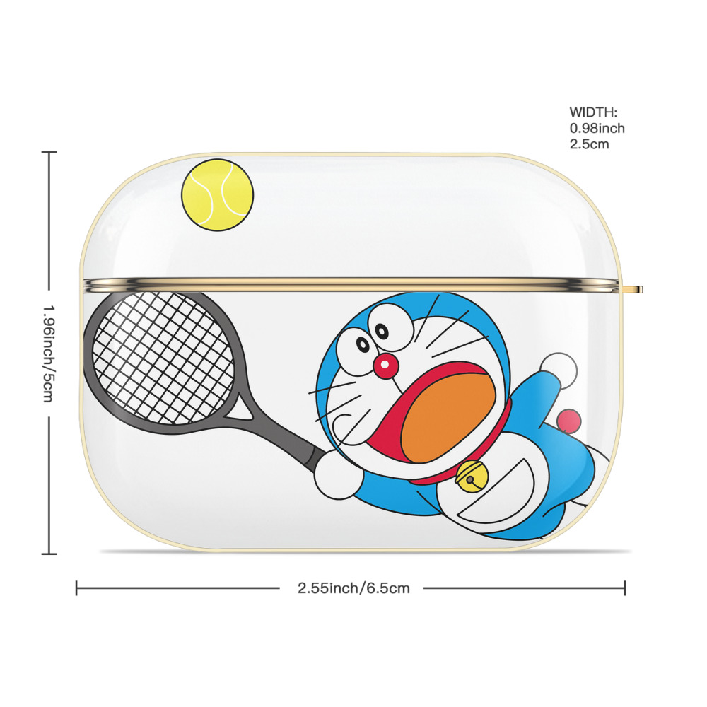 ドラえもん Doraemon 【AirPods Pro用】ハードシェル保護ケース｜耐衝撃・防指紋・カラビナ付き商品仕様