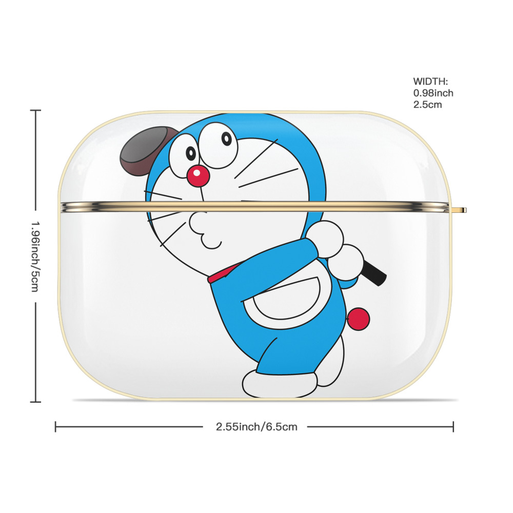 ドラえもん Doraemon 【AirPods Pro用】ハードシェル保護ケース｜耐衝撃・防指紋・カラビナ付き商品仕様