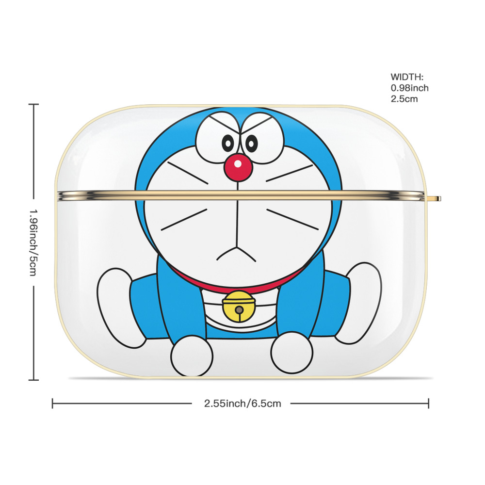 ドラえもん Doraemon 【AirPods Pro用】ハードシェル保護ケース｜耐衝撃・防指紋・カラビナ付き商品仕様