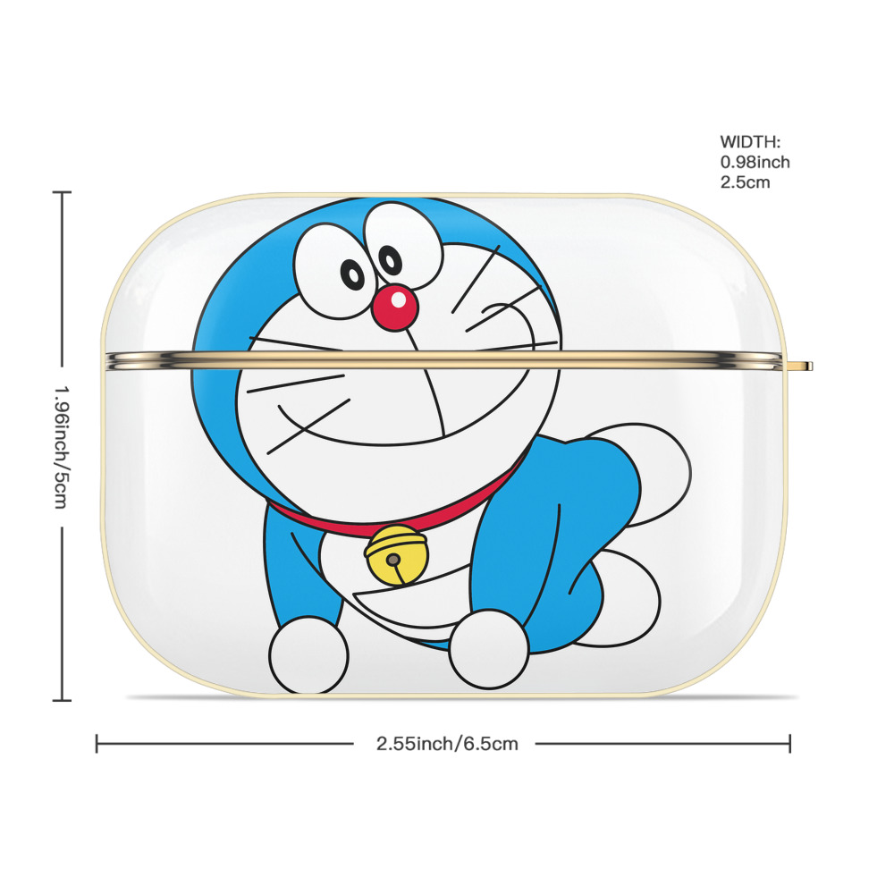 ドラえもん Doraemon 【AirPods Pro用】ハードシェル保護ケース｜耐衝撃・防指紋・カラビナ付き商品仕様