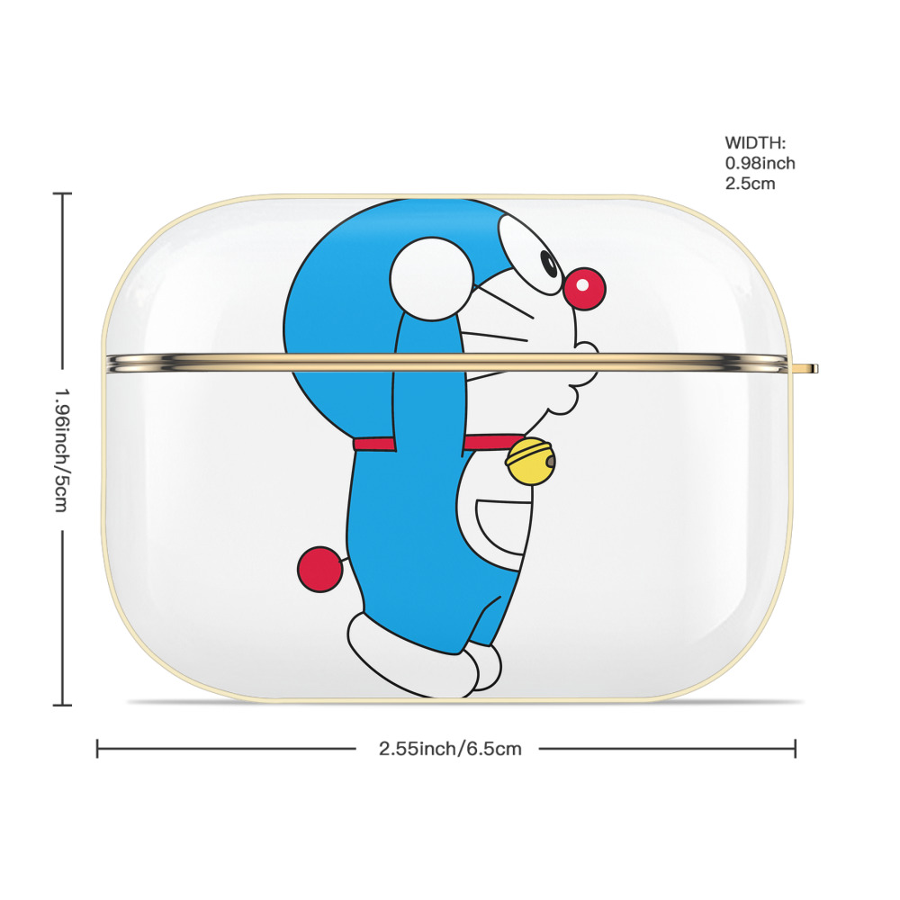 ドラえもん Doraemon 【AirPods Pro用】ハードシェル保護ケース｜耐衝撃・防指紋・カラビナ付き商品仕様
