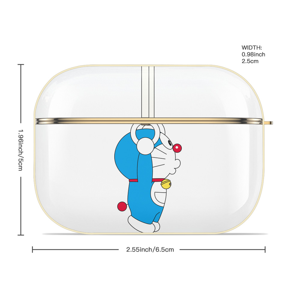 ドラえもん Doraemon 【AirPods Pro用】ハードシェル保護ケース｜耐衝撃・防指紋・カラビナ付き商品仕様