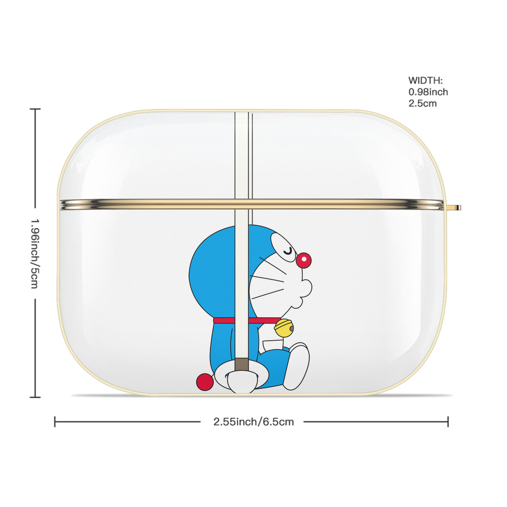 ドラえもん Doraemon 【AirPods Pro用】ハードシェル保護ケース｜耐衝撃・防指紋・カラビナ付き商品仕様