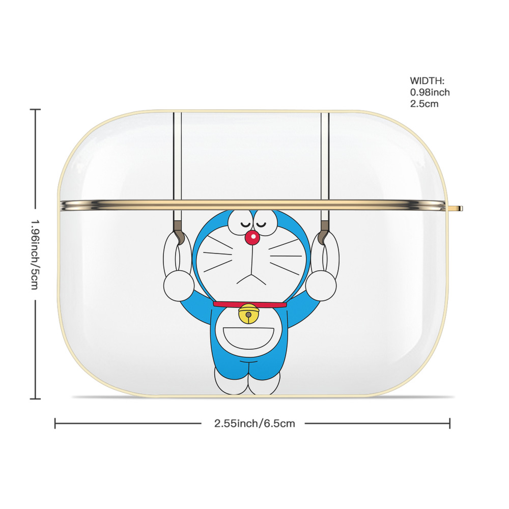ドラえもん Doraemon 【AirPods Pro用】ハードシェル保護ケース｜耐衝撃・防指紋・カラビナ付き商品仕様