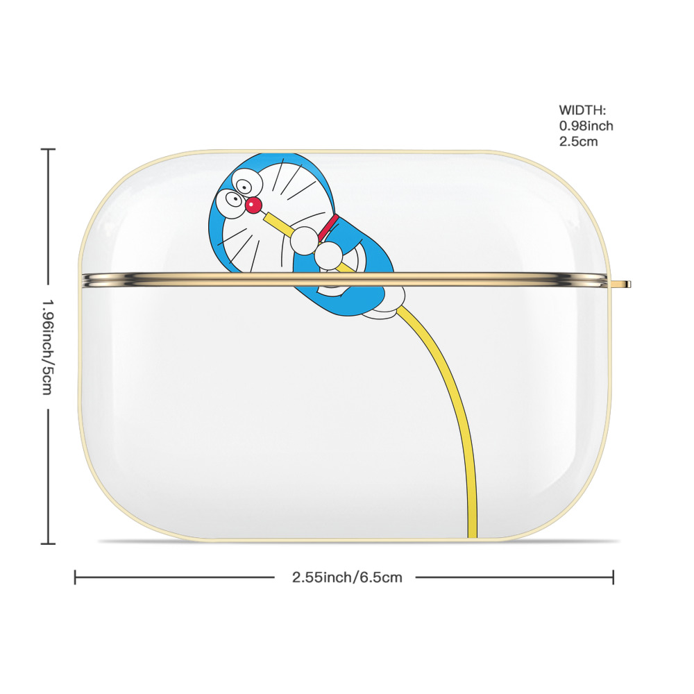 ドラえもん Doraemon 【AirPods Pro用】ハードシェル保護ケース｜耐衝撃・防指紋・カラビナ付き商品仕様