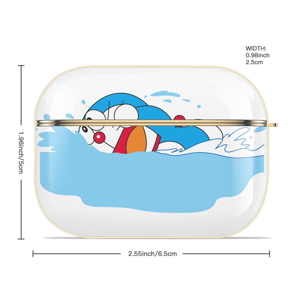 ドラえもん Doraemon 【AirPods Pro用】ハードシェル保護ケース｜耐衝撃・防指紋・カラビナ付き商品仕様