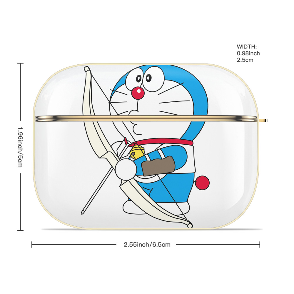 ドラえもん Doraemon 【AirPods Pro用】ハードシェル保護ケース｜耐衝撃・防指紋・カラビナ付き商品仕様