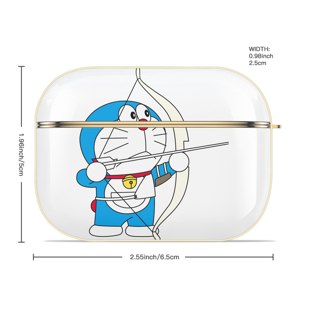 ドラえもん Doraemon 【AirPods Pro用】ハードシェル保護ケース｜耐衝撃・防指紋・カラビナ付き商品仕様