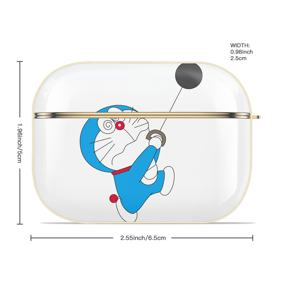 ドラえもん Doraemon 【AirPods Pro用】ハードシェル保護ケース｜耐衝撃・防指紋・カラビナ付き商品仕様