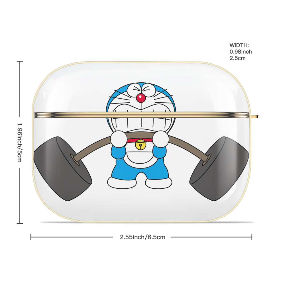 ドラえもん Doraemon 【AirPods Pro用】ハードシェル保護ケース｜耐衝撃・防指紋・カラビナ付き商品仕様