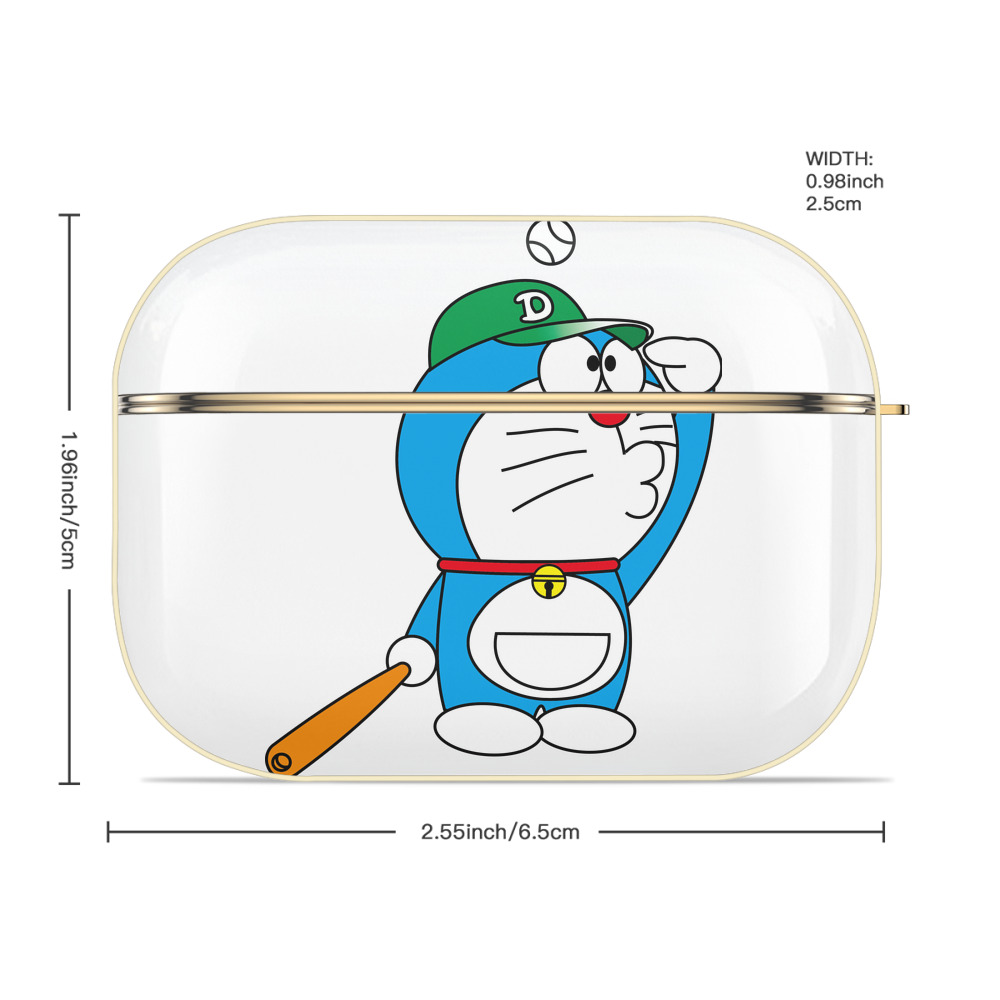 ドラえもん Doraemon 【AirPods Pro用】ハードシェル保護ケース｜耐衝撃・防指紋・カラビナ付き商品仕様