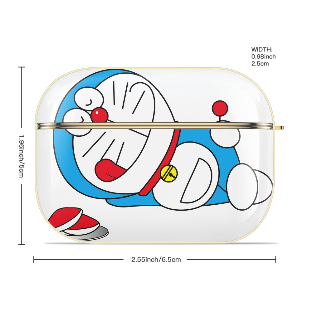 ドラえもん Doraemon 【AirPods Pro用】ハードシェル保護ケース｜耐衝撃・防指紋・カラビナ付き商品仕様