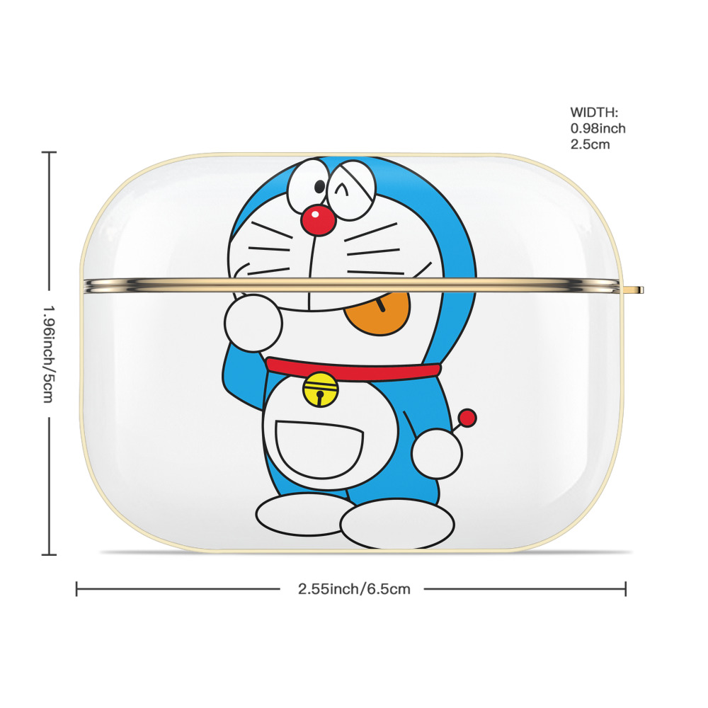 ドラえもん Doraemon 【AirPods Pro用】ハードシェル保護ケース｜耐衝撃・防指紋・カラビナ付き商品仕様