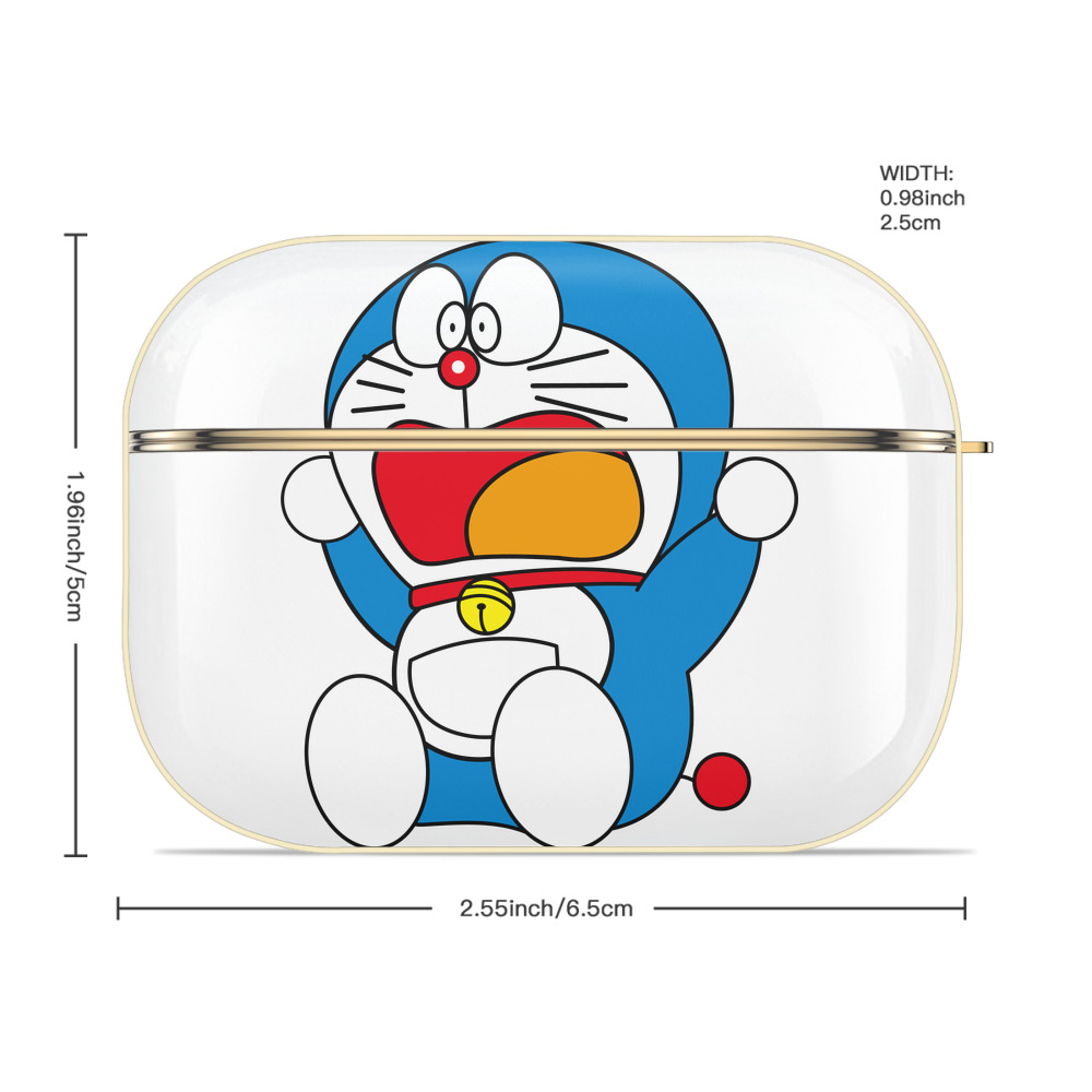 ドラえもん Doraemon 【AirPods Pro用】ハードシェル保護ケース｜耐衝撃・防指紋・カラビナ付き商品仕様
