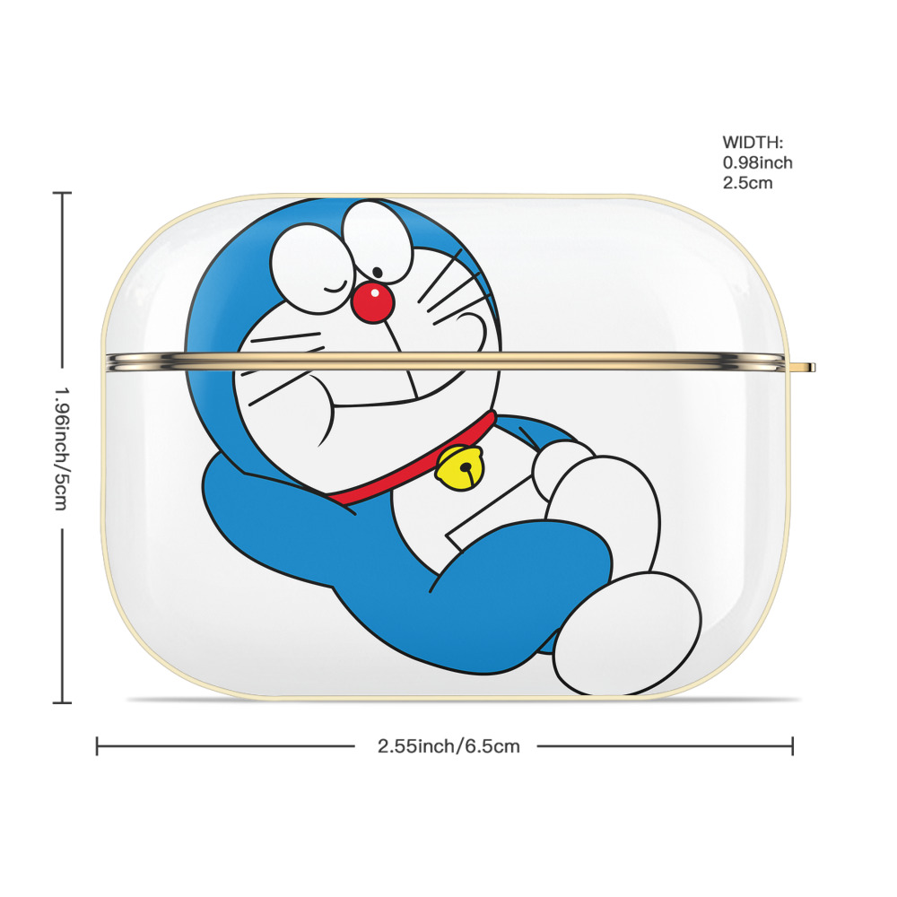 ドラえもん Doraemon 【AirPods Pro用】ハードシェル保護ケース｜耐衝撃・防指紋・カラビナ付き商品仕様
