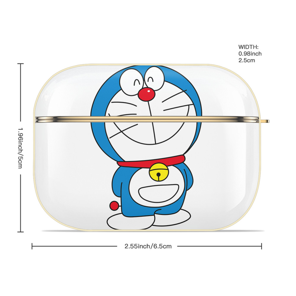ドラえもん Doraemon 【AirPods Pro用】ハードシェル保護ケース｜耐衝撃・防指紋・カラビナ付き商品仕様