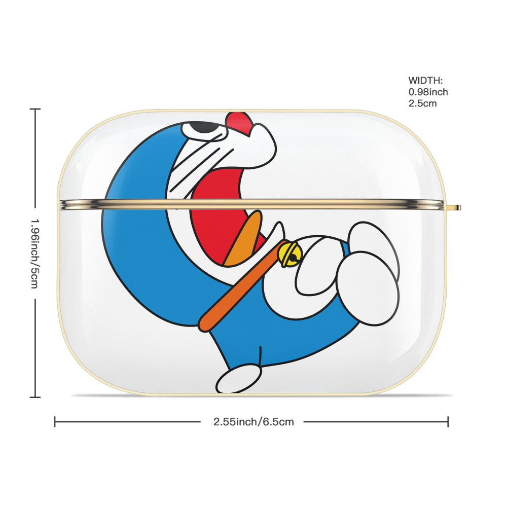 ドラえもん Doraemon 【AirPods Pro用】ハードシェル保護ケース｜耐衝撃・防指紋・カラビナ付き商品仕様