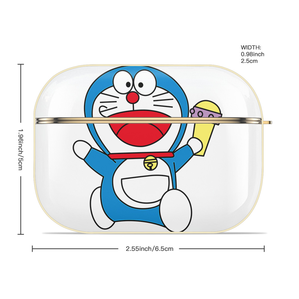 ドラえもん Doraemon 【AirPods Pro用】ハードシェル保護ケース｜耐衝撃・防指紋・カラビナ付き商品仕様