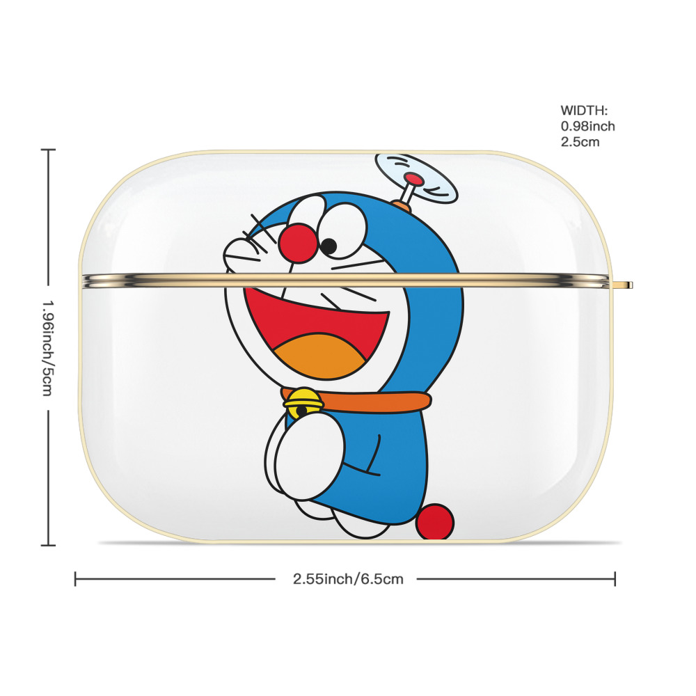 ドラえもん Doraemon 【AirPods Pro用】ハードシェル保護ケース｜耐衝撃・防指紋・カラビナ付き商品仕様