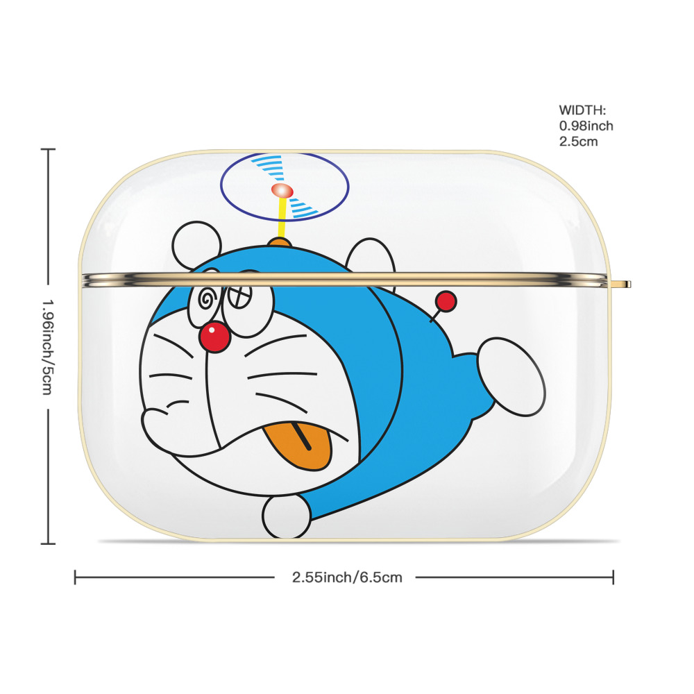 ドラえもん Doraemon 【AirPods Pro用】ハードシェル保護ケース｜耐衝撃・防指紋・カラビナ付き商品仕様