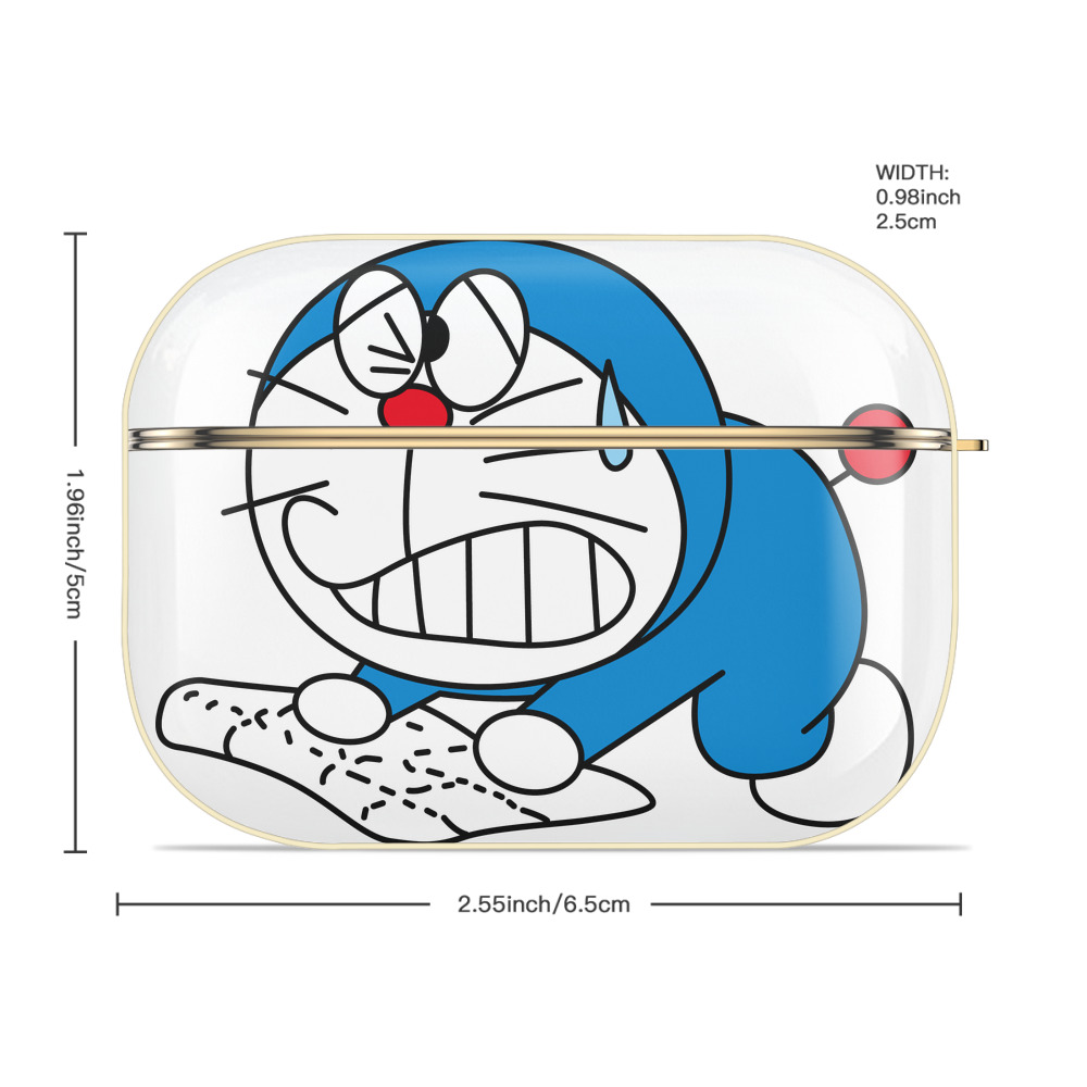 ドラえもん Doraemon 【AirPods Pro用】ハードシェル保護ケース｜耐衝撃・防指紋・カラビナ付き商品仕様