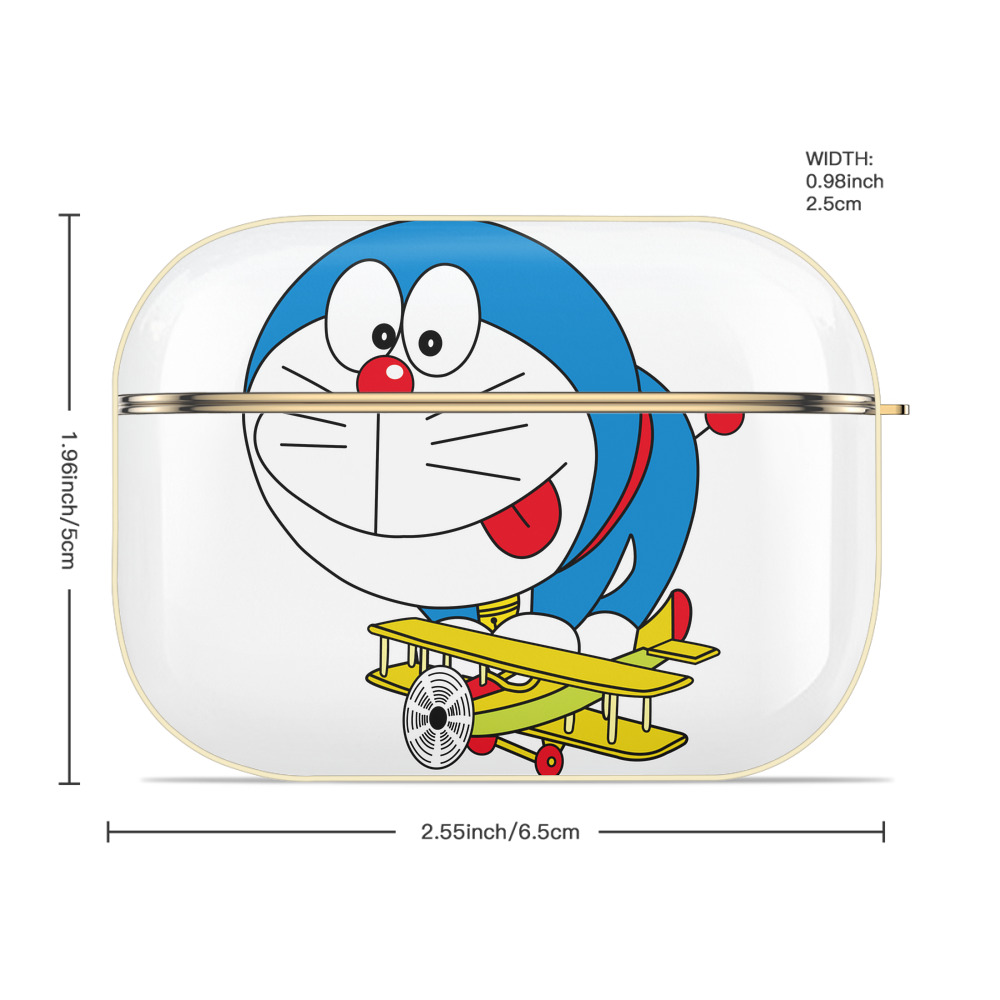 ドラえもん Doraemon 【AirPods Pro用】ハードシェル保護ケース｜耐衝撃・防指紋・カラビナ付き商品仕様