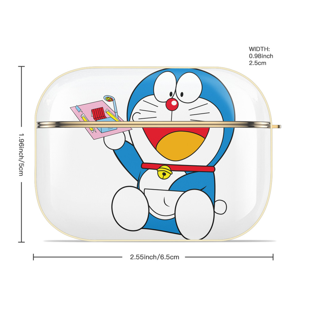 ドラえもん Doraemon 【AirPods Pro用】ハードシェル保護ケース｜耐衝撃・防指紋・カラビナ付き商品仕様