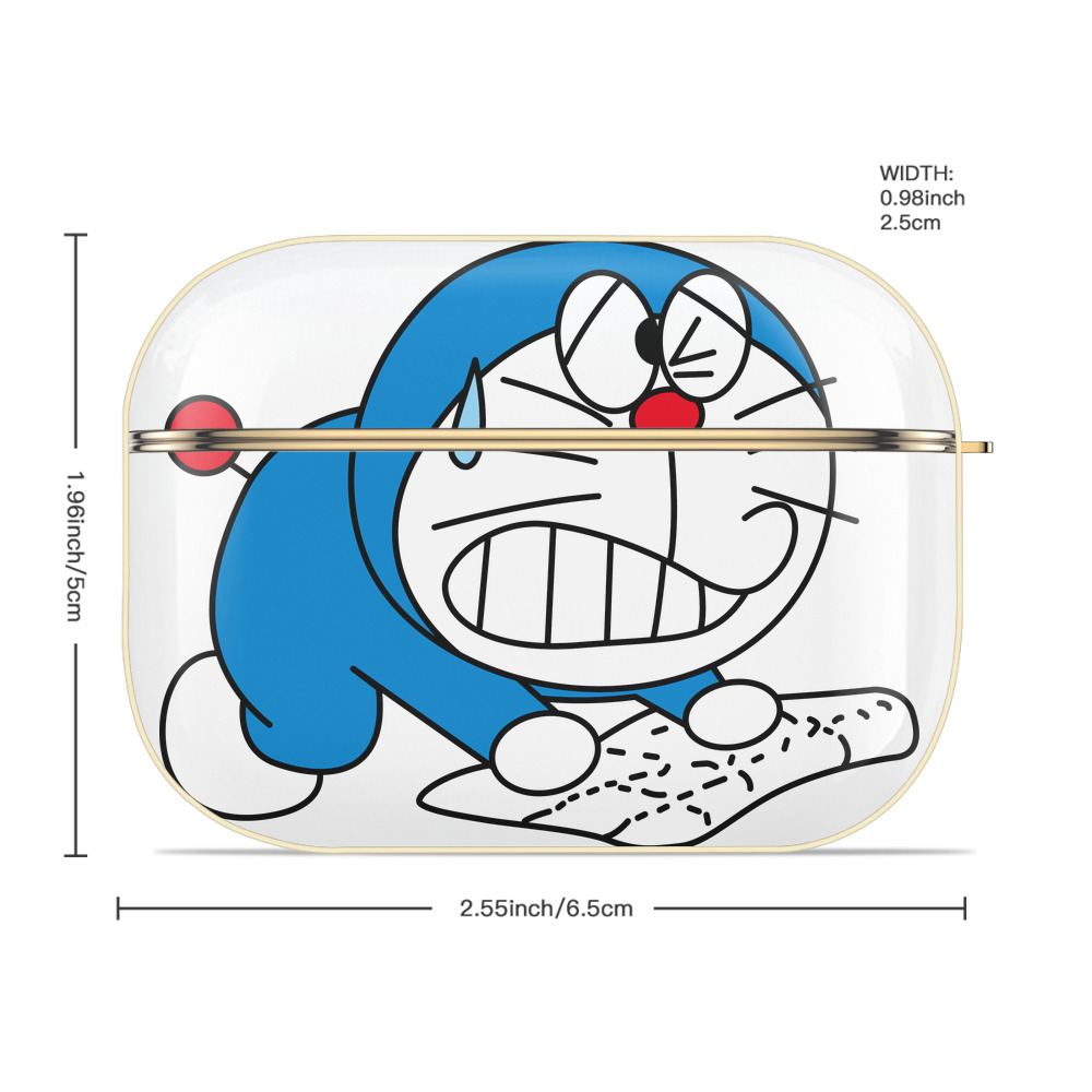 ドラえもん Doraemon 【AirPods Pro用】ハードシェル保護ケース｜耐衝撃・防指紋・カラビナ付き商品仕様