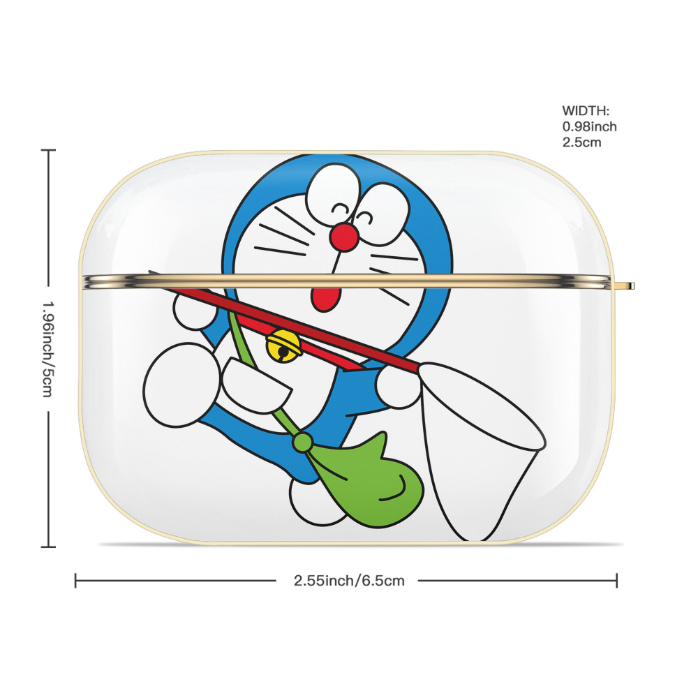 ドラえもん Doraemon 【AirPods Pro用】ハードシェル保護ケース｜耐衝撃・防指紋・カラビナ付き商品仕様