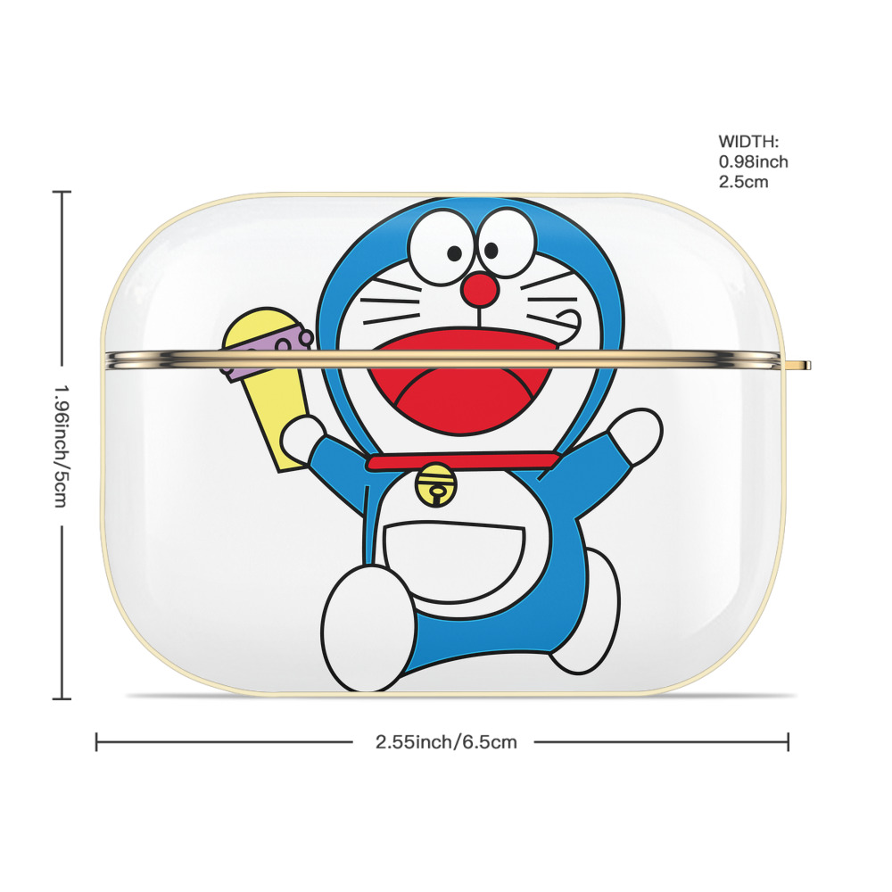 ドラえもん Doraemon 【AirPods Pro用】ハードシェル保護ケース｜耐衝撃・防指紋・カラビナ付き商品仕様