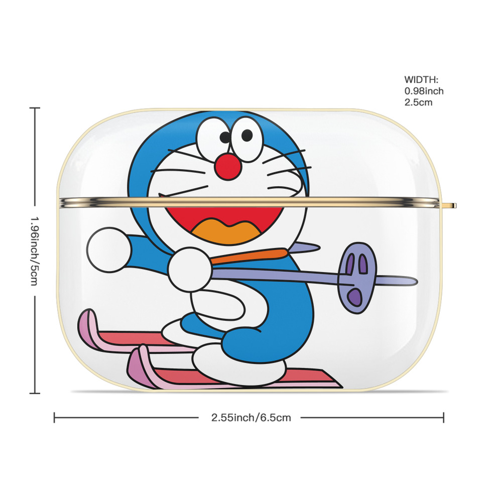 ドラえもん Doraemon 【AirPods Pro用】ハードシェル保護ケース｜耐衝撃・防指紋・カラビナ付き商品仕様