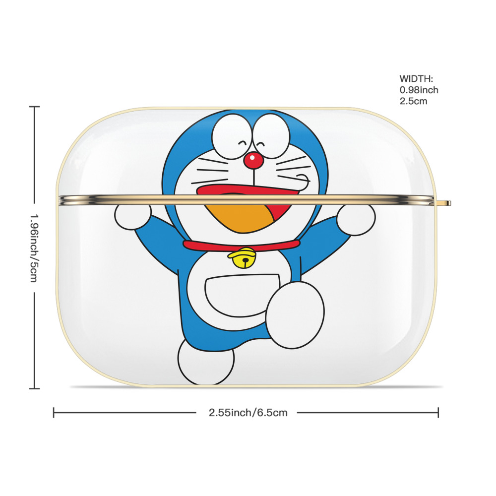 ドラえもん Doraemon 【AirPods Pro用】ハードシェル保護ケース｜耐衝撃・防指紋・カラビナ付き商品仕様