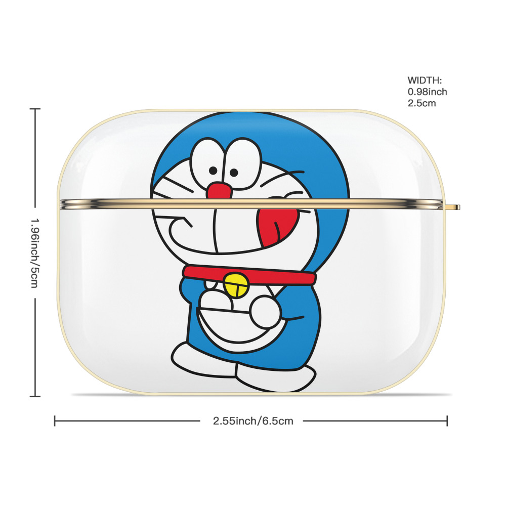 ドラえもん Doraemon 【AirPods Pro用】ハードシェル保護ケース｜耐衝撃・防指紋・カラビナ付き商品仕様