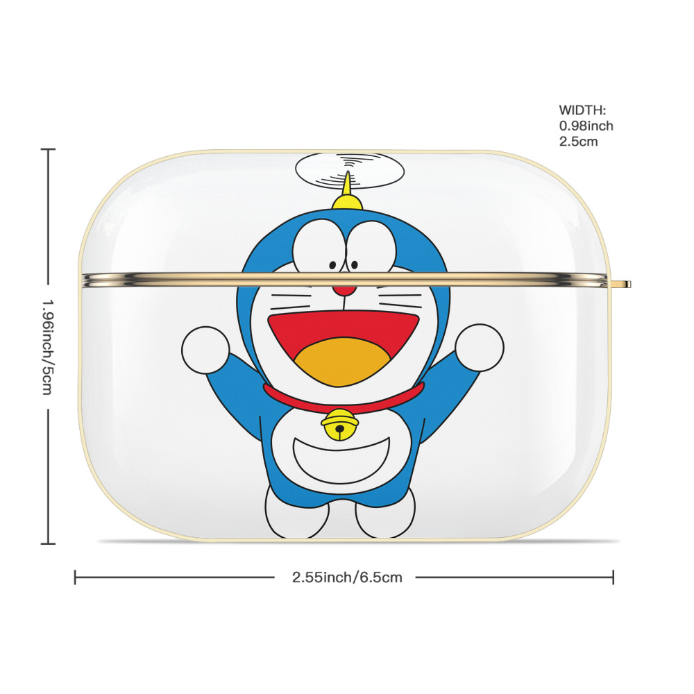 ドラえもん Doraemon 【AirPods Pro用】ハードシェル保護ケース｜耐衝撃・防指紋・カラビナ付き商品仕様