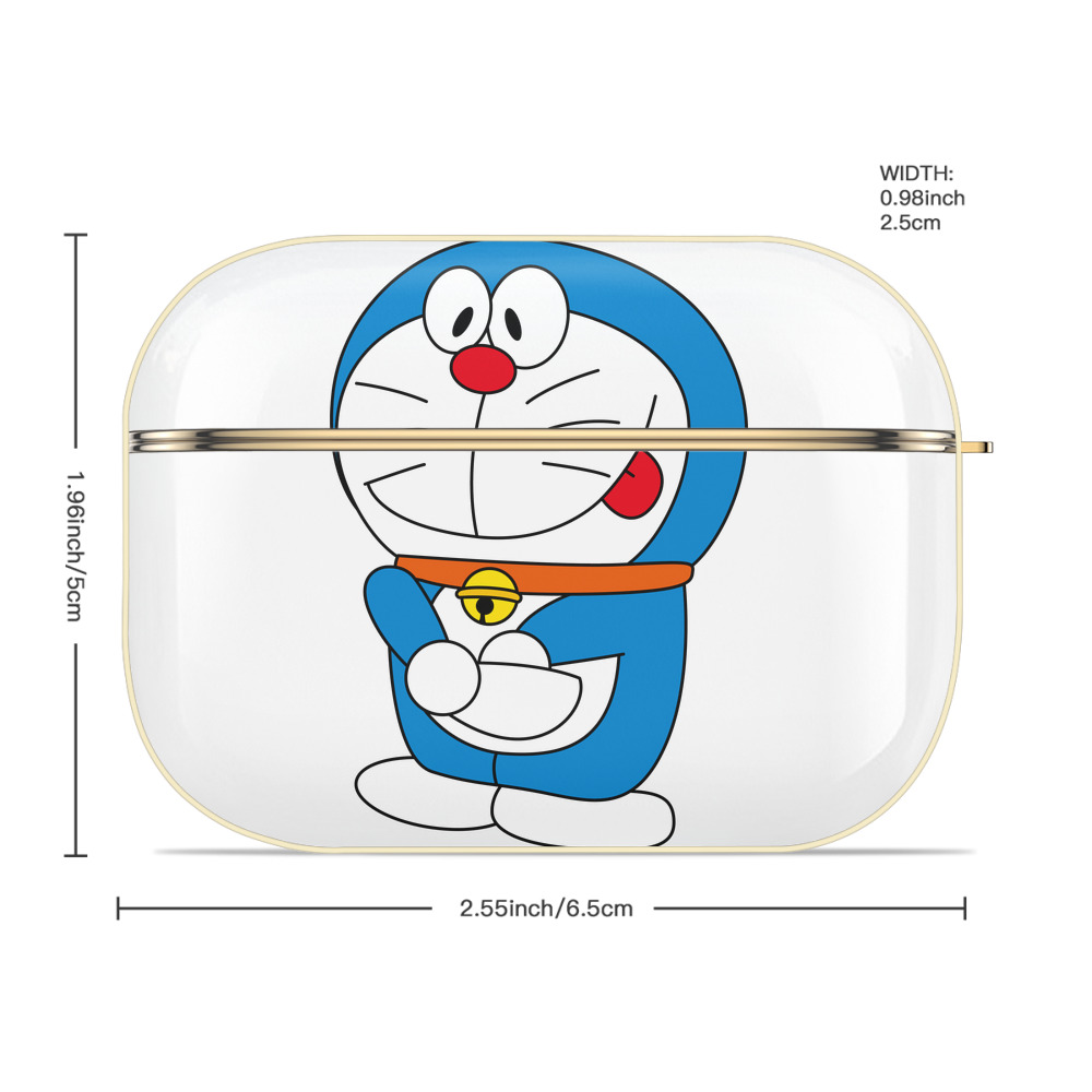 ドラえもん Doraemon 【AirPods Pro用】ハードシェル保護ケース｜耐衝撃・防指紋・カラビナ付き商品仕様